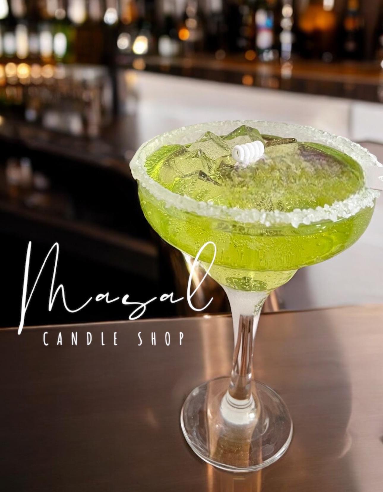 Margarita Cocktail Candle | Handmade Drink Candle | Unique Gift for Her and for him | Cocktail Scented Candle | wetbar candle