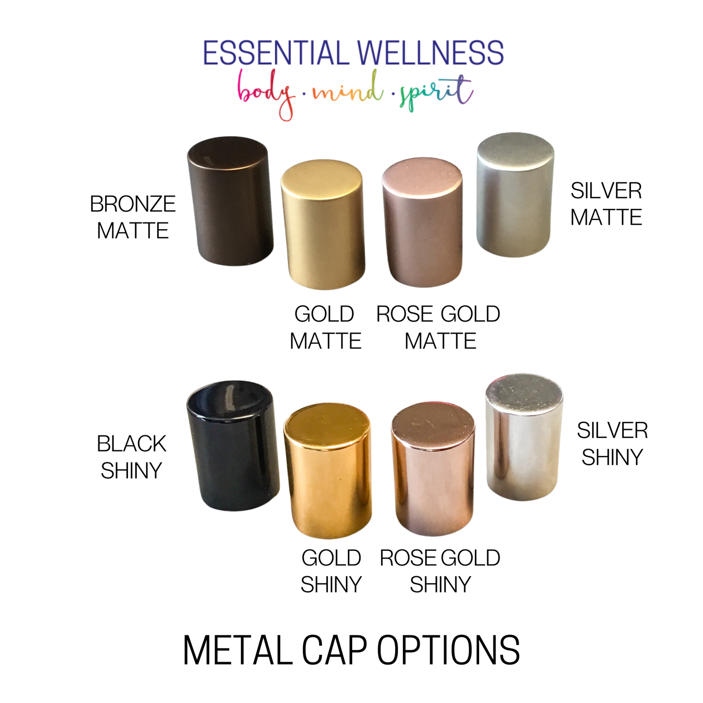 FOREST GREEN Roller Bottle 10 or 5ml Choice of Cap & Roller: Gold Matte / Stainless Steel / 5 ml