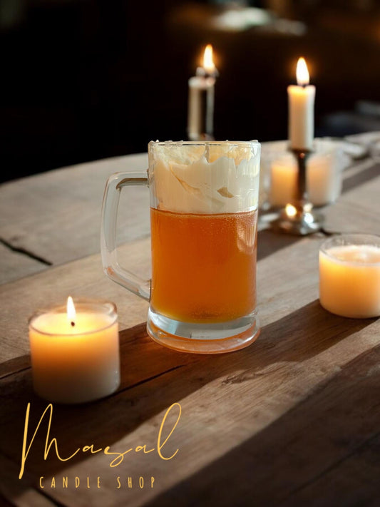 Beer Candle | Gel Candle | Custom Scent | Birthday gift | handmade candle | Christmas present | drink candle | decorative candle