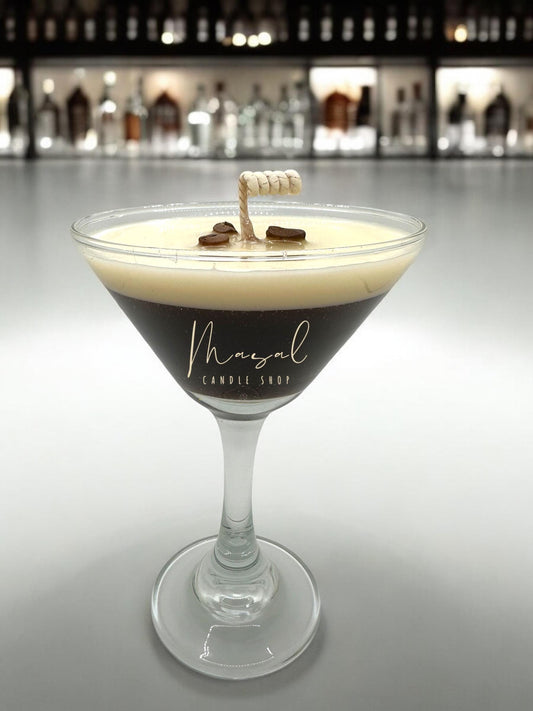 Espresso Martini Candle | Coffee Scented Gift | Handmade Soy Candle | Luxury Cocktail Candle | Gift for Coffee Lovers, Martini Lovers