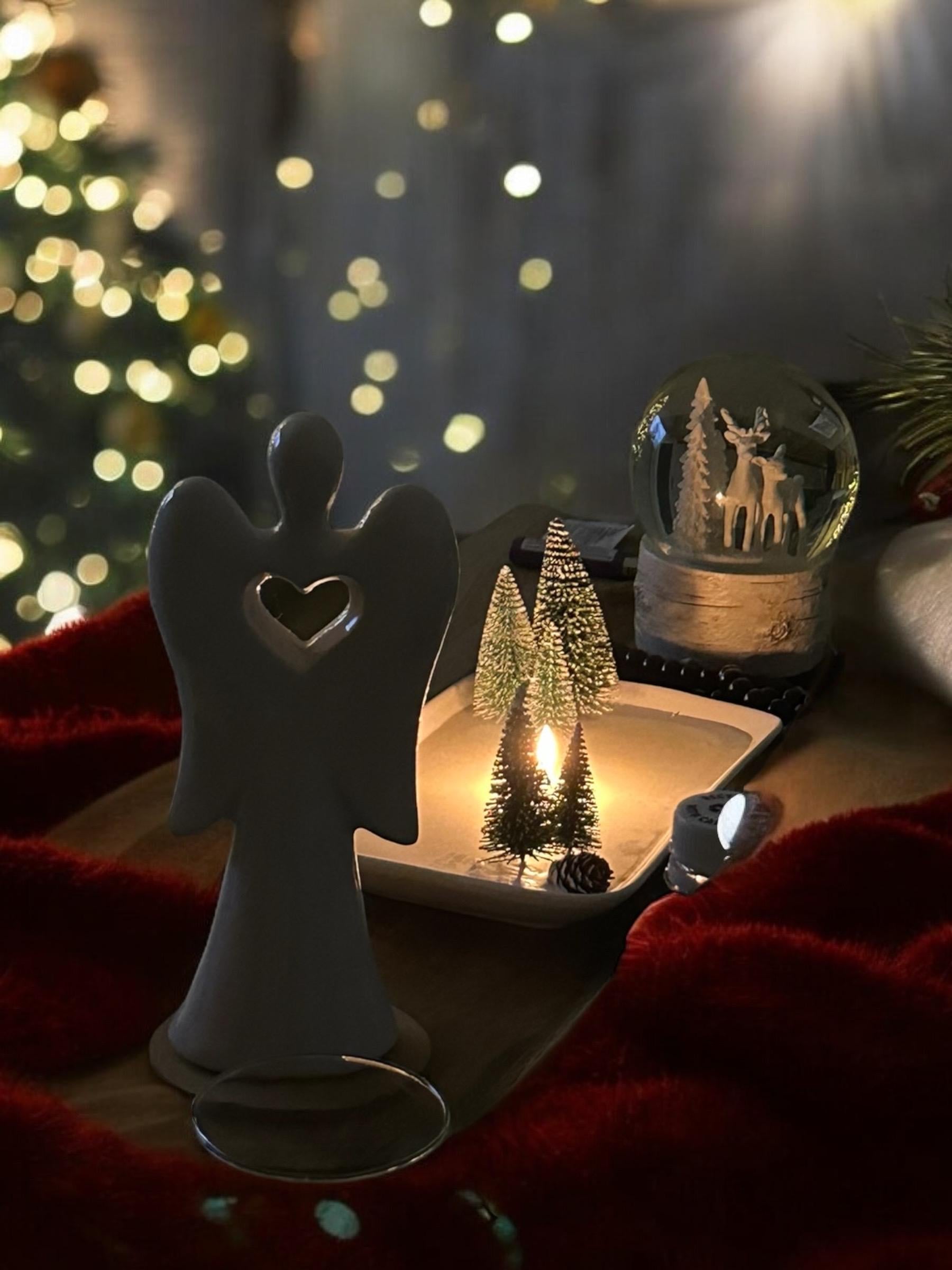 Christmas Candle – Christmas dinner table decorations, centerpieces for Christmas decorations, host gift ideas , winter candles