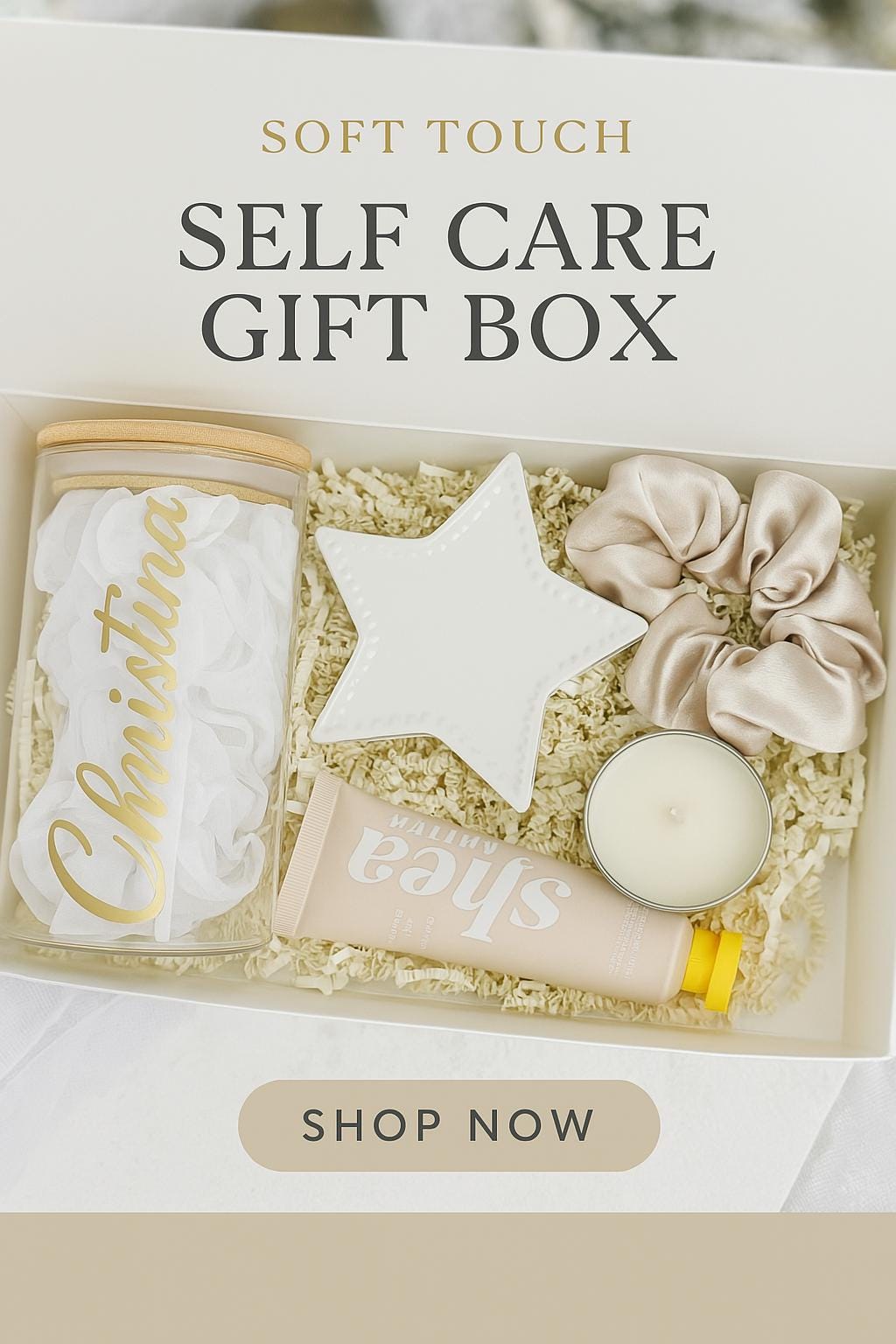 Luxury Spa Gift Box for Women – Personalized Name Tumbler, Candle & Skincare – Birthday, Bridesmaid, Self-Care, or anniversary Gift for Her